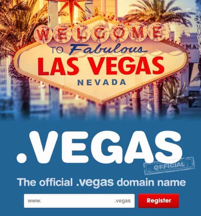 .vegas domain name banner
